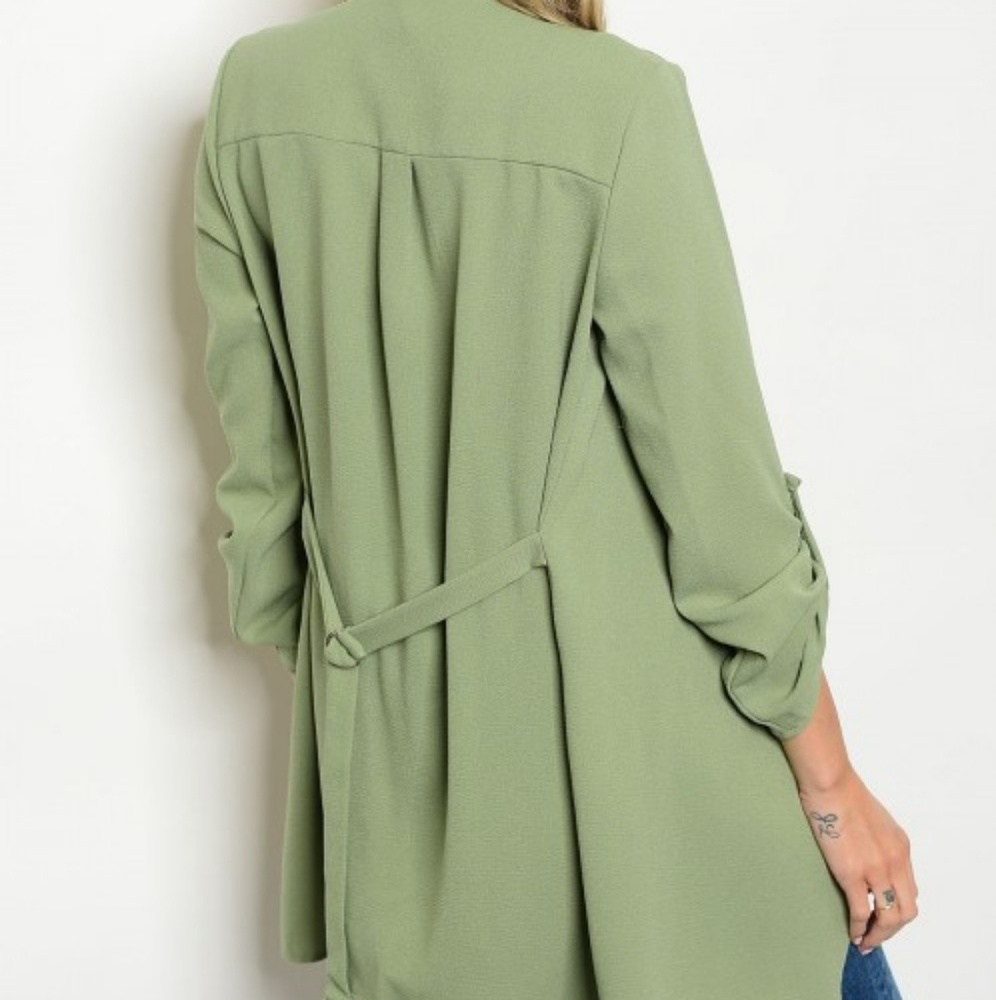 💕Sage Rose Patch Blazer - Picture 4 of 5